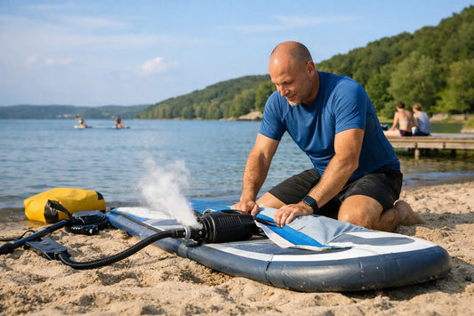 SUP Board Luft schnell raus - ohne Knall